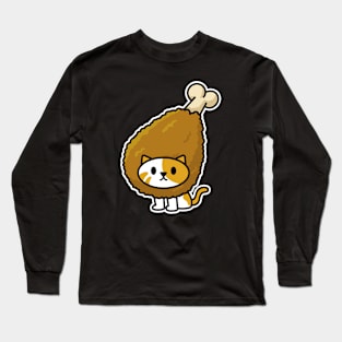 Drumstick Cat Long Sleeve T-Shirt